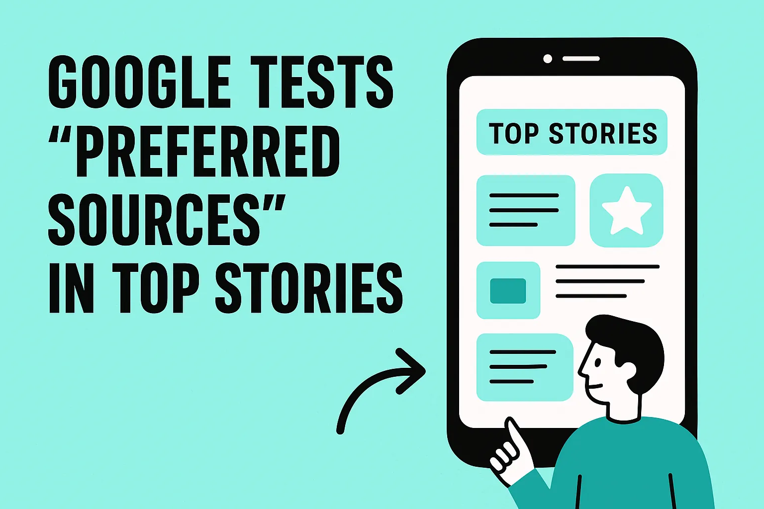 Google Search Top Stories with preferred sources customization feature.