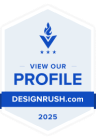 KP Digitally's rating on DesignRush, the industry‑leading B2B marketplace connecting brands with agencies.